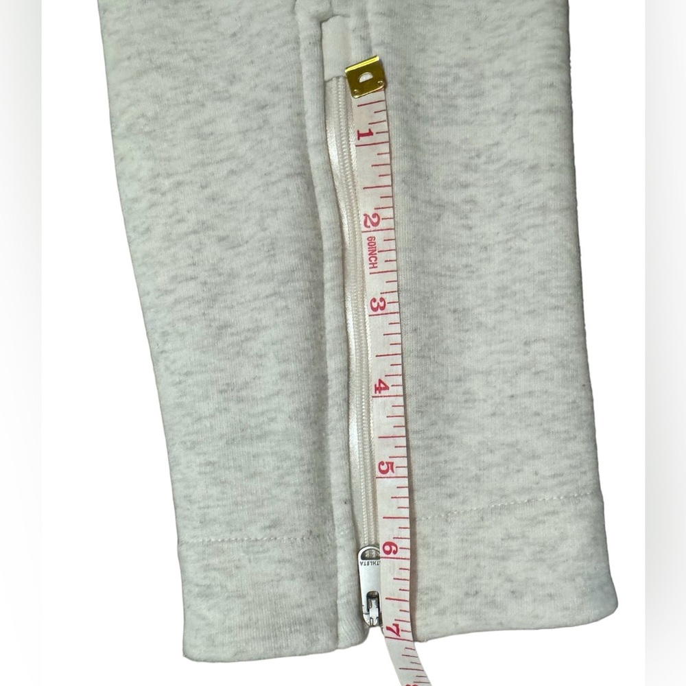 Athleta Grey Joggers Ankle Zip Tie Waist Size XS - Picture 11 of 14